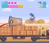 une photo d'Ã©cran de Tiny Toon Adventures - Buster Busts Loose sur Nintendo Super Nes